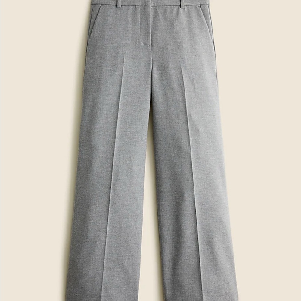 J Crew Sydney Gray Four Season Stretch Women's Wide-Leg Pants NWT